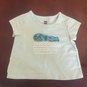 Tea Collection Green and Blue Short Sleeve Tee